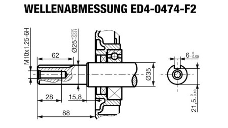 diesel engine 474cc-8,0kW-3.600rpm-E-KW25x88-electric start