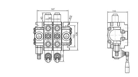 HIDRAULIKUS SZELEP 2xPC70