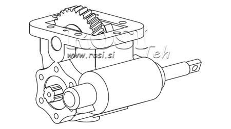 AZIONAMENTO PER LA POMPA IDRAULICA - ZF- MB 800 SIDE