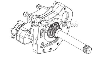 NEBENANTRIEB FÜR HYDRAULIKPUMPE - MERCEDES ACTROS A