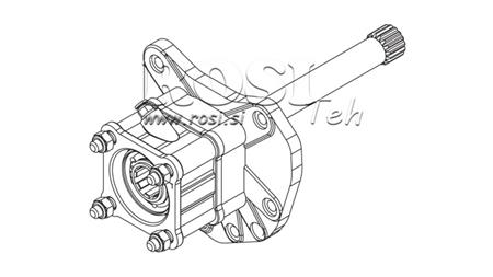 GEAR DRIVE FOR HYDRAULIC PUMP - MERCEDES G155 - 1 ACTROS