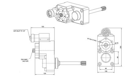 NEBENANTRIEB FÜR HYDRAULIKPUMPE - IVECO 2870