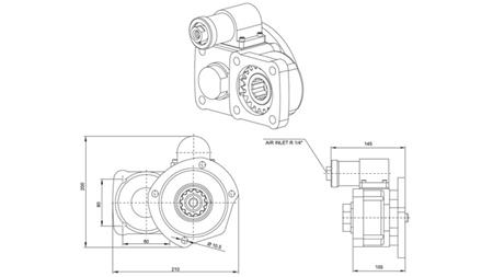 GEAR DRIVE FOR HYDRAULIC PUMP - VOLVO R5-2