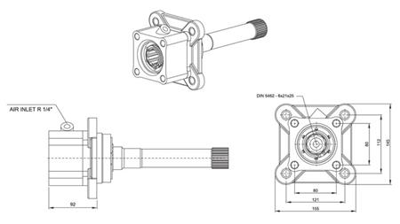 POHON HYDRAULICKÉHO ČERPADLA - VOLVO SR-1700-1