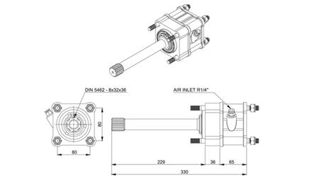 POHON HYDRAULICKÉHO ČERPADLA - MAN