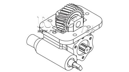 GEAR DRIVE FOR HYDRAULIC PUMP - ISUZU MOY CR VACUUM