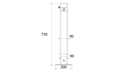 HYDRAULISCHER ZWEIWEG-LEGS 450mm - 2.000kg