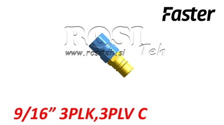 FÉRFI GYORSCSATLAKOZÓ A MULTI-FASTER 9/16 3PLK 3PLV C MOZGÓ RÉSZHEZ