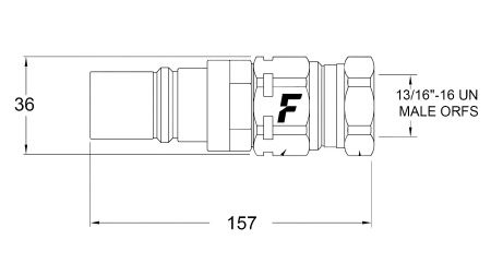FÉRFI GYORSCSATLAKOZÓ A MULTI-FASTER 9/16 3PLK 3PLV C MOZGÓ RÉSZHEZ