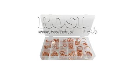 ENSEMBLE DE JOINTS EN CUIVRE (220 pcs)