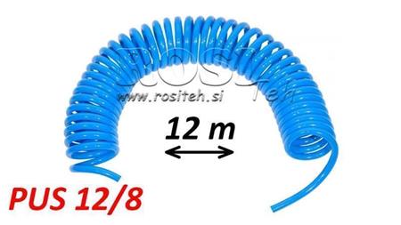 PUS 12/8 12m TUBO D'ARIA BLU NON ATTREZZATO A SPIRALE