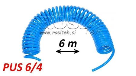 PUS 6/4 6m TUBO D'ARIA BLU NON COATTO