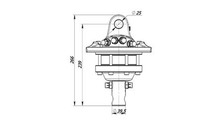 HIDRAULIKUS FORGATÓ 1000/500 KG TENGELY