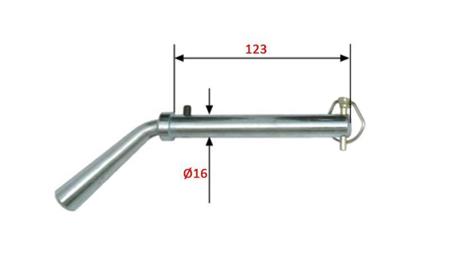 HOOK PIN FI16 FOR HINGE BRACKET FI78