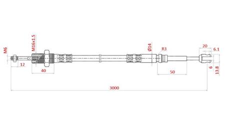 VLECHT L=3000 - vorken