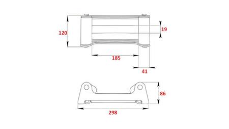 WINCH ROLLER FAIRLEAD FOR STEEL ROPE DWM, DWH, DWT, DWHI 9000-22000