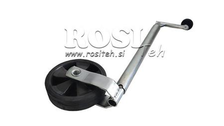 SCREW SUPPORT LEG WITH WHEEL FOR TRAILERS 35mm 75 kg