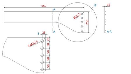 UNIVERSĀLA MONTĀŽA (900mm) PRIEKŠĀ HIDRAULIKA TRAKTORAM 1500kg