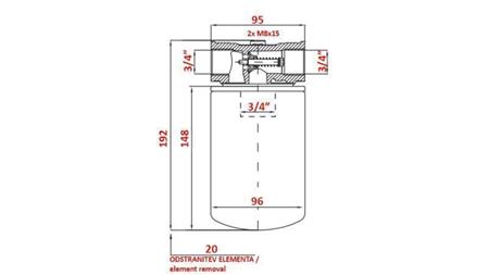 SISSEKANDID VACUUM FILTER 3/4
