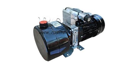 MINI AGREGAT HYDRAULICZNY 230V AC (0.75 kW) 85 bar - 3.7 cc - 5.2 lit/min - zbiornik 4 lit
