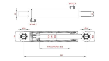 HIDRAULIKUS KORMÁNY HENGER FIAT-NEW HOLLAND OEM-5189995