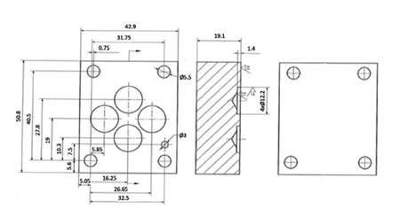 ZÁRT ALAPLAP CETOP 3