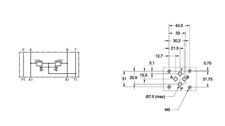 SICUREZZA VALVOLA CETOP 3 (AinB) 15-315 BAR