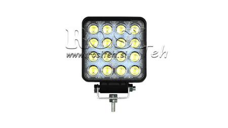 LED PRACOVNÁ LAMPA - SVETLO 16 LED 48W 12V-24V