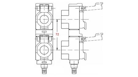 TARVP TRAKTOR GYORS CSATLAKOZÓ OLAJFOGÓ 72mm