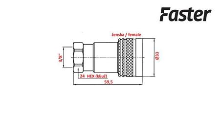 SCHNELLKUPPLUNG TRAKTOR WEIBLICH 3/8 Faster