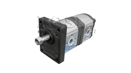 HYDRAULICKÉ ČERPADLO TRAKTORA - DVOJITÉ FIAT ŠTORE 505 RAKOVICA - ZPB F14/11B2G2LI1 ĽAVÉ