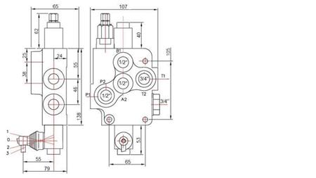 Hydraulikventil 1xP80
