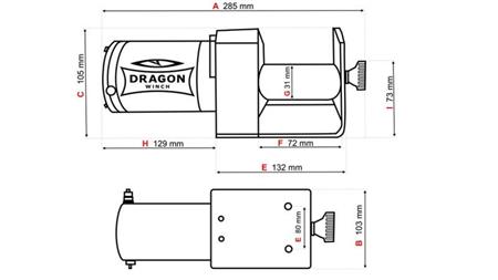 VERRICELLO ELETTRICO 12 V DWM 2000 ST - 907 kg