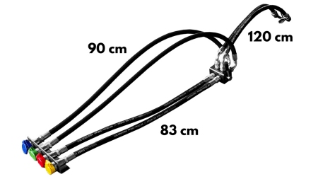 KÉZI ELOSZTÓ SZELEP HOSSZÚ CSÖVEKKEL TRAKTOR BILLENTŐ KIMENETHEZ DF-6/2 60LIT/perc
