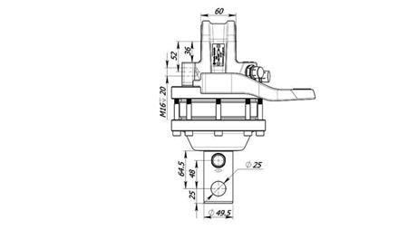 HIDRAULIKUS FORGATÓ 3000/1500 KG TENGELY