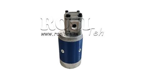 HYDRAULIC ASSEMBLY WITH HYDRAULIC PUMP GR.1 + ELECTRIC MOTOR 12V 1,6kW = 2,5cc - 6,6lit