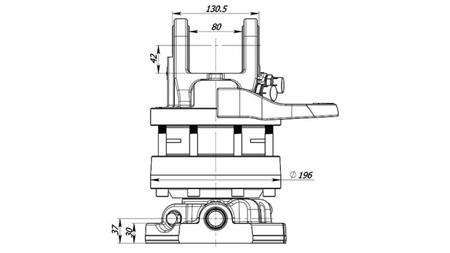 HIDRAULIKUS FORGATÓ 6000/3000 KG KARIMÁVAL