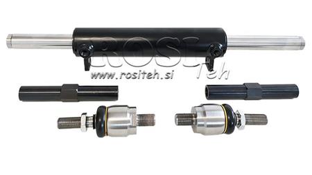 UNIVERSAL DOUBLE-SIDED HYDRAULIC POWER STEERING CYLINDER WITH BALL JOINT