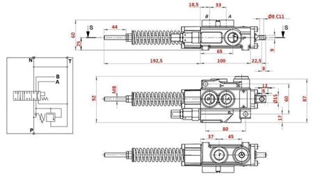 HYDRAULIKVENTIL 1xP40 A7 ZS1/G VRŠIČKAR