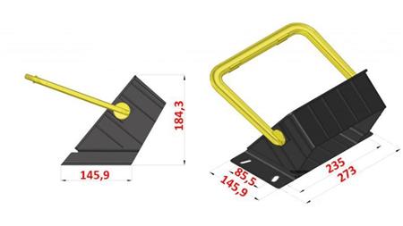 HALTER FÜR KUNSTSTOFFKEIL DIN 76051/E53 6.500 Kg
