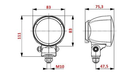 HELLA H3 HALOGÉN TRAKTOR MUNKALÁMPA