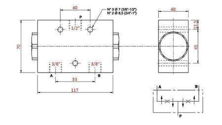 HIDRAULIČNI DJELENI VENTIL PROTOKA V1026 DFL 40-60 lit - 3/8 - 250 bar (max.300 bar) METALNI