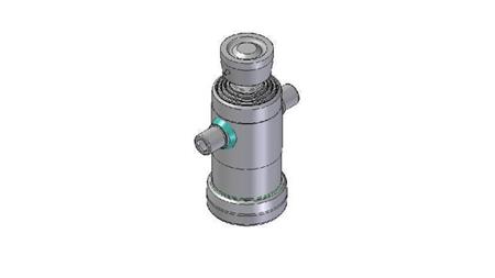 3041S - TELESCOPINIS CILINDRAS STANDARD/BALL 4 ETAPAI STROKE 670 DIAMETRAS 124