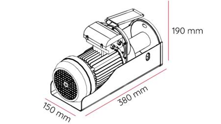 ELEKTRYCZNA WCIĄGARKA 230 V DWI 300/600 kg