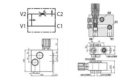 ZAWÓR PRIORYTETOWY HYDRAULICZNY DO HYDROMOTORA MS