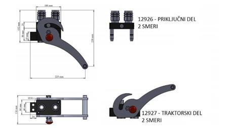 ACOPLAMENTO MULTI-FASTER 2 vias BSP1/2 NOVO TIPO PEÇA DE TRACTOR