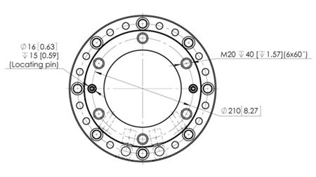 ROTATORE IDRAULICO CPR8-01 33000-8000 KG