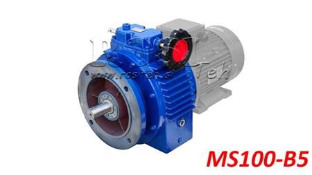 ПРОМЕНЛИВ РЕДУКТОР ЗА ЕЛЕКТРИЧЕСКИ МОТОР MS100-B5