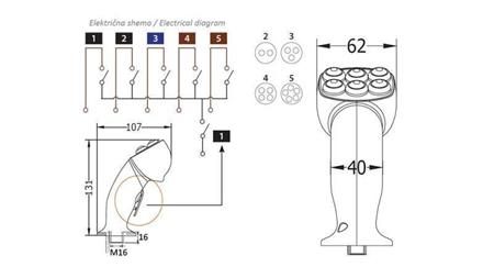 DALJINSKA ROČICA ROSI JOYSTICK - 5 TIPK   TIPKA