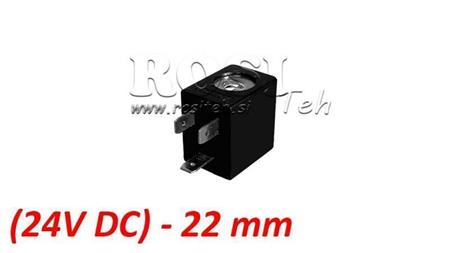 (22) BOBINA EL. MAG. 24V DC 3W PARA VÁLVULA NEUMÁTICA 1/4-3/8-1/2